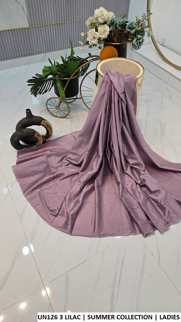 Cotton 2-piece summer collection lilac - Pakistani women's casual lightweight cotton suit front view