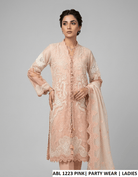 ABL 1223 TEA PINK luxury party wear dress for women by Amir Boutique Pakistan